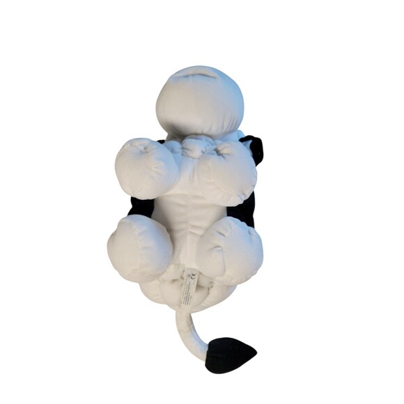 Vintage Commonwealth Puffy Cow Black & White Quilted Stuffed Animal 16" Soft - Picture 5 of 6